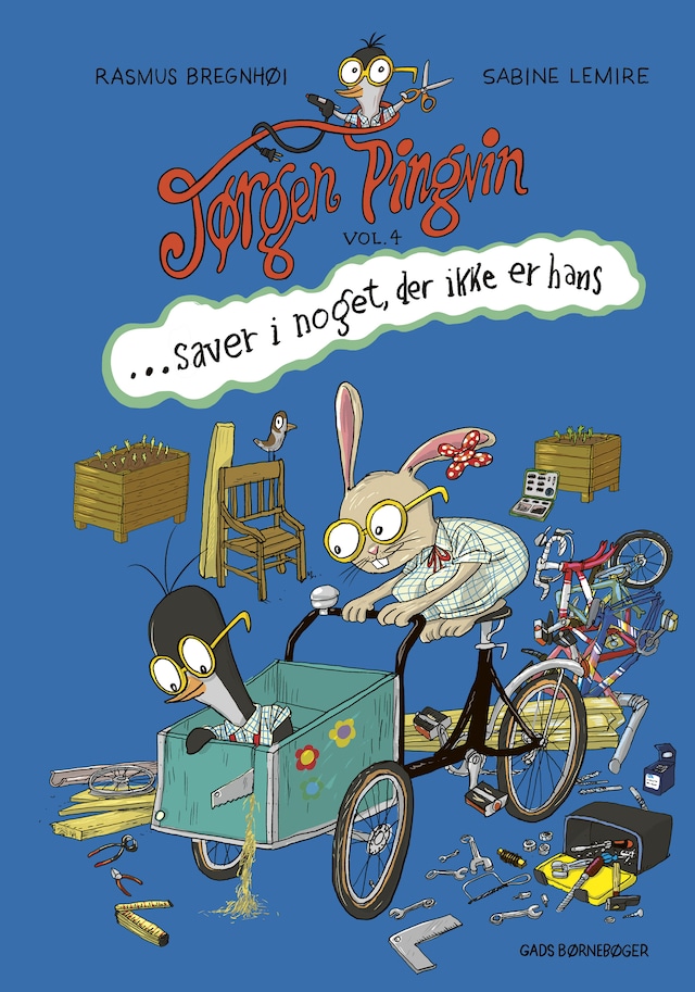 Book cover for Jørgen Pingvin saver i noget, der ikke er hans