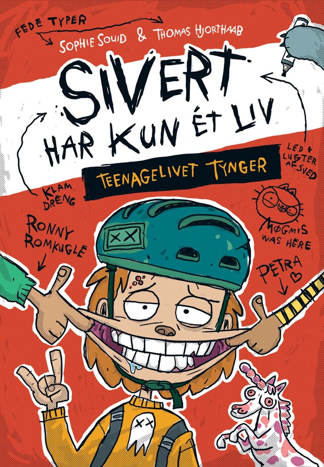 Buchcover für Sivert har kun ét liv: Teenagelivet tynger