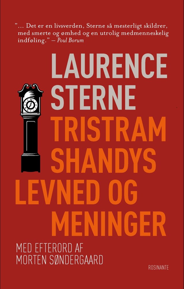 Boekomslag van Tristram Shandys levned og meninger