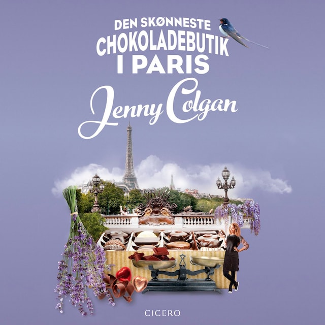 Book cover for Den skønneste chokoladebutik i Paris