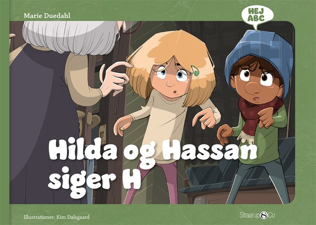 Couverture de livre pour Hilda og Hassan siger H