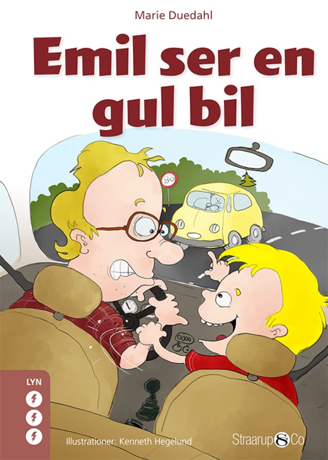 Book cover for Emil ser en gul bil