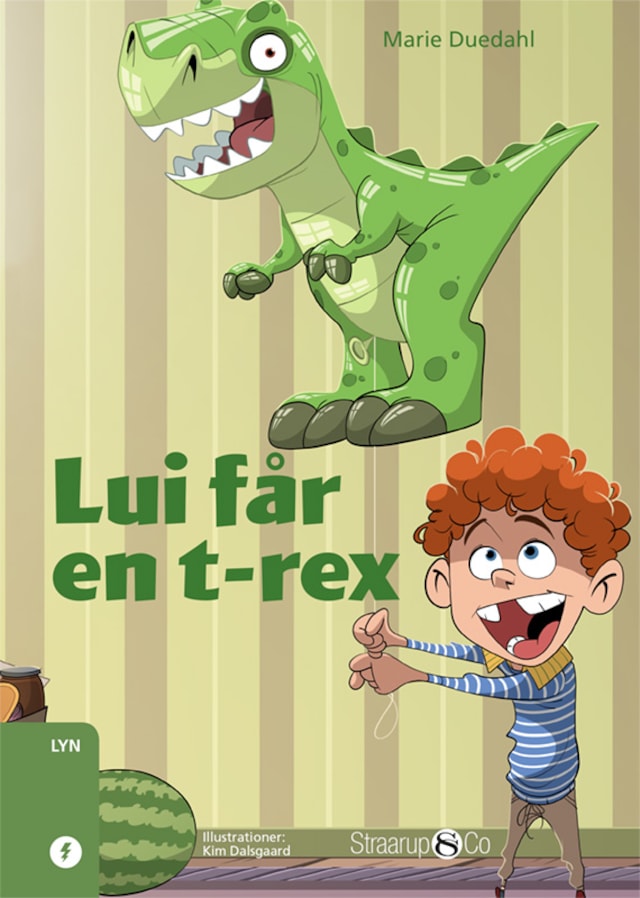 Bogomslag for Lui får en t-rex