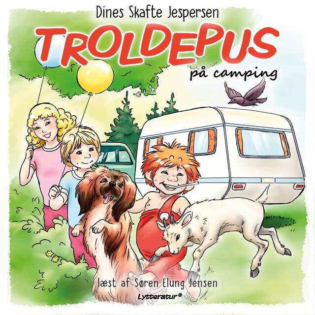Copertina del libro per Troldepus på camping
