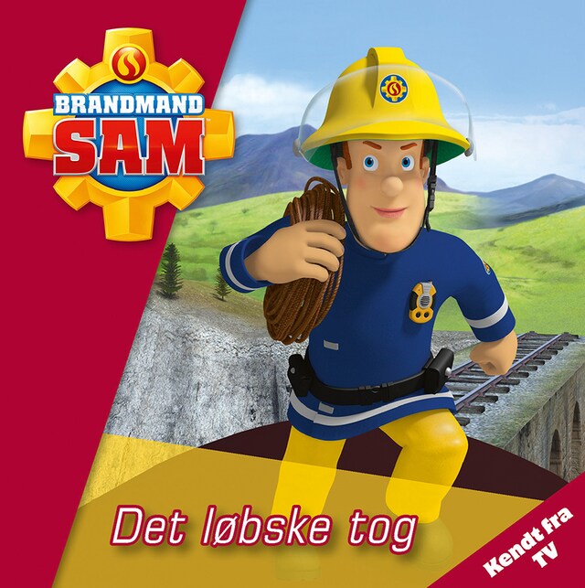 Book cover for Brandmand Sam: Det løbske tog