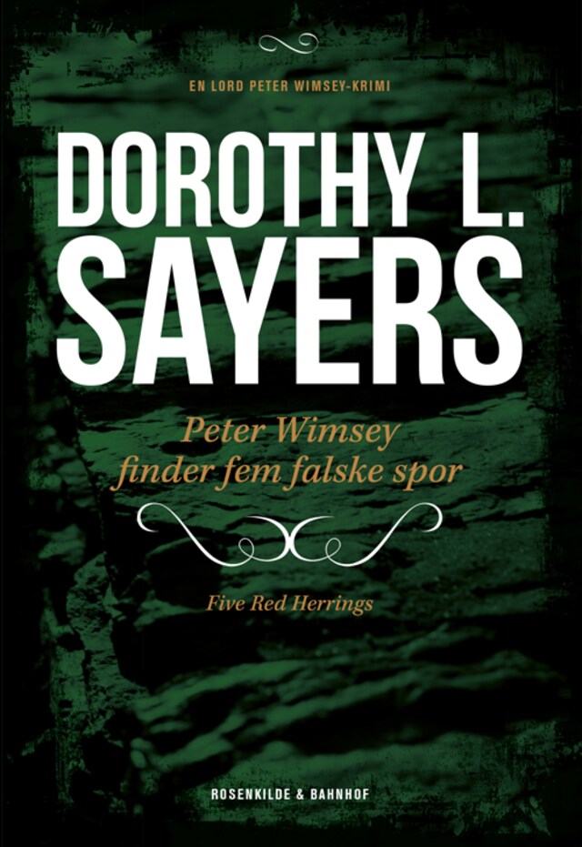 Book cover for Peter Wimsey finder fem falske spor