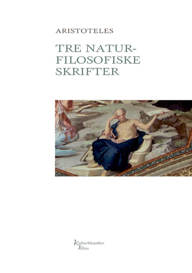 Boekomslag van Tre naturfilosofiske skrifter