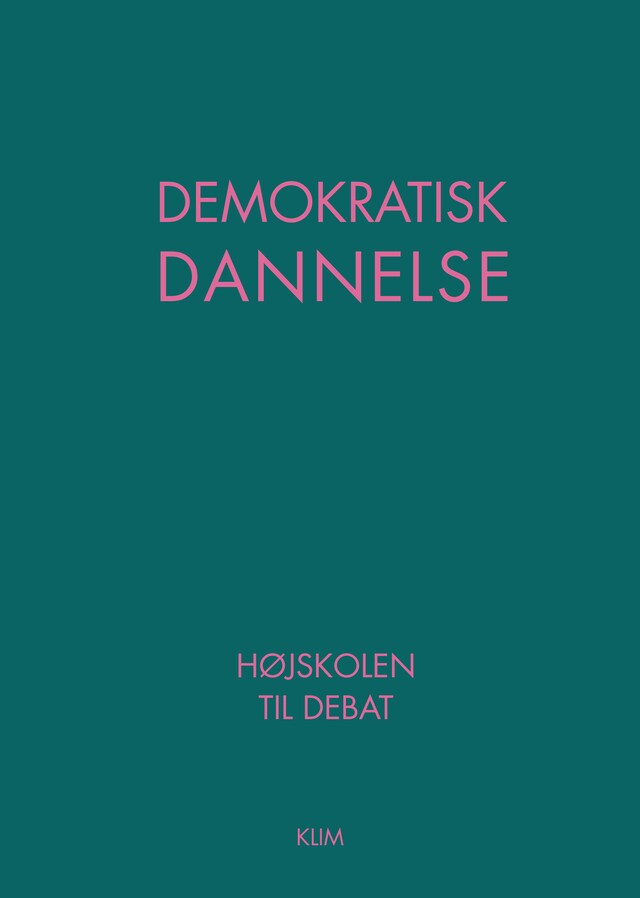 Book cover for Demokratisk dannelse