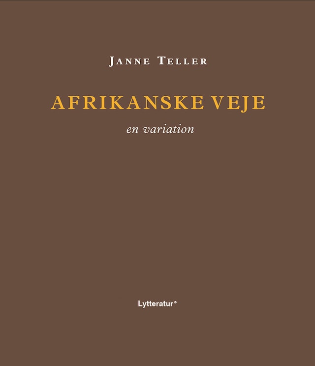 Book cover for Afrikanske veje