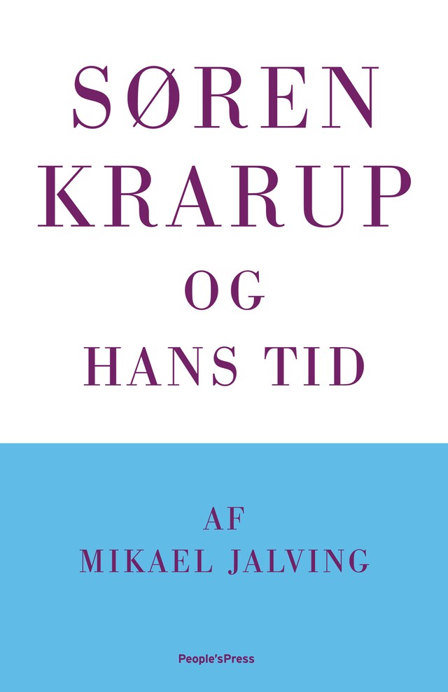 Book cover for Søren Krarup og hans tid