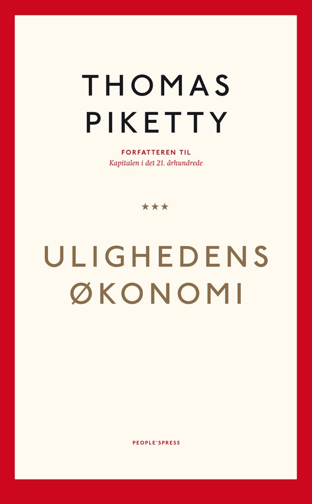 Okładka książki dla Ulighedens økonomi