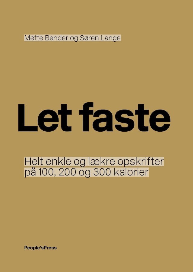 Bogomslag for Let faste