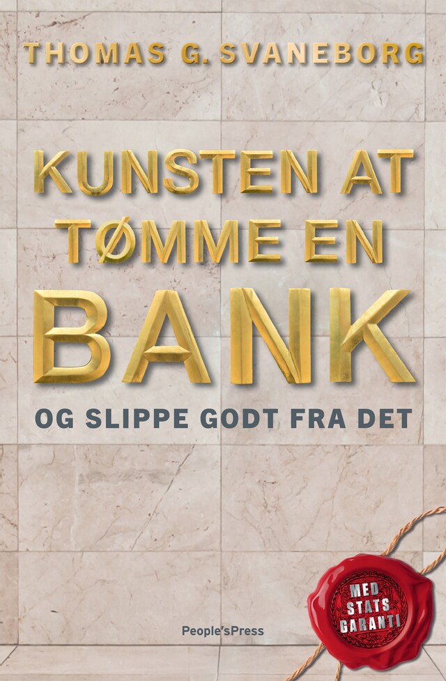 Book cover for Kunsten at tømme en bank