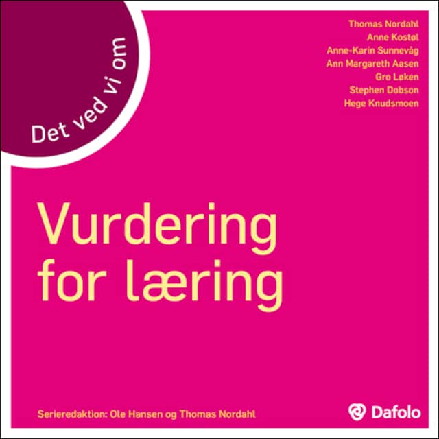 Book cover for Det ved vi om - Vurdering for læring