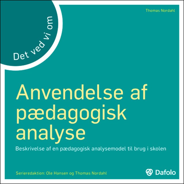 Book cover for Det ved vi om - Anvendelse af pædagogisk analyse