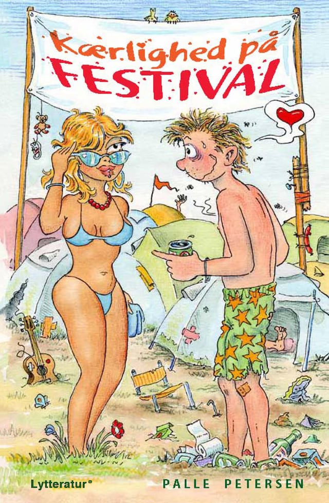 Copertina del libro per Kærlighed på festival