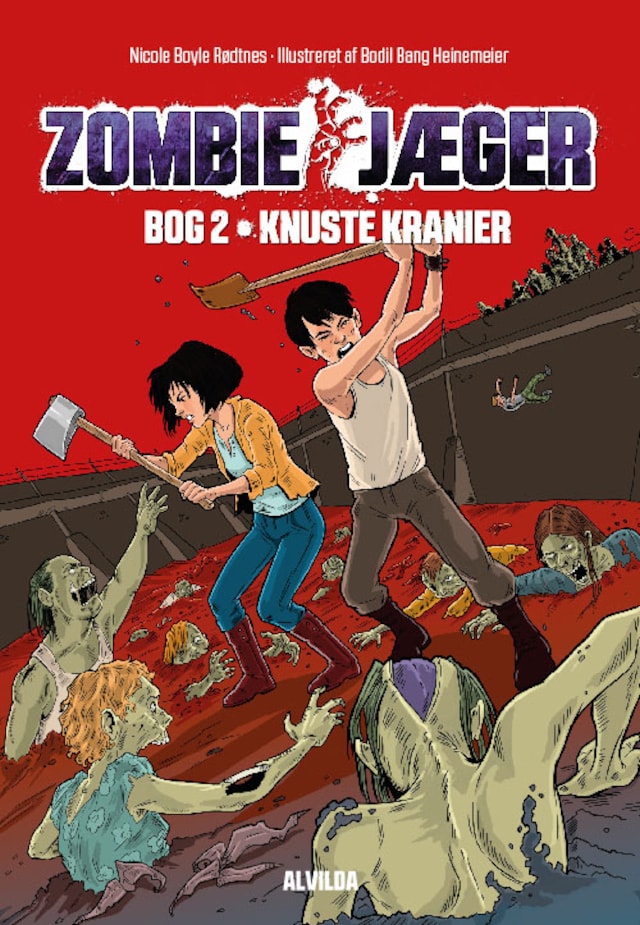 Book cover for Zombie-jæger 2: Knuste kranier