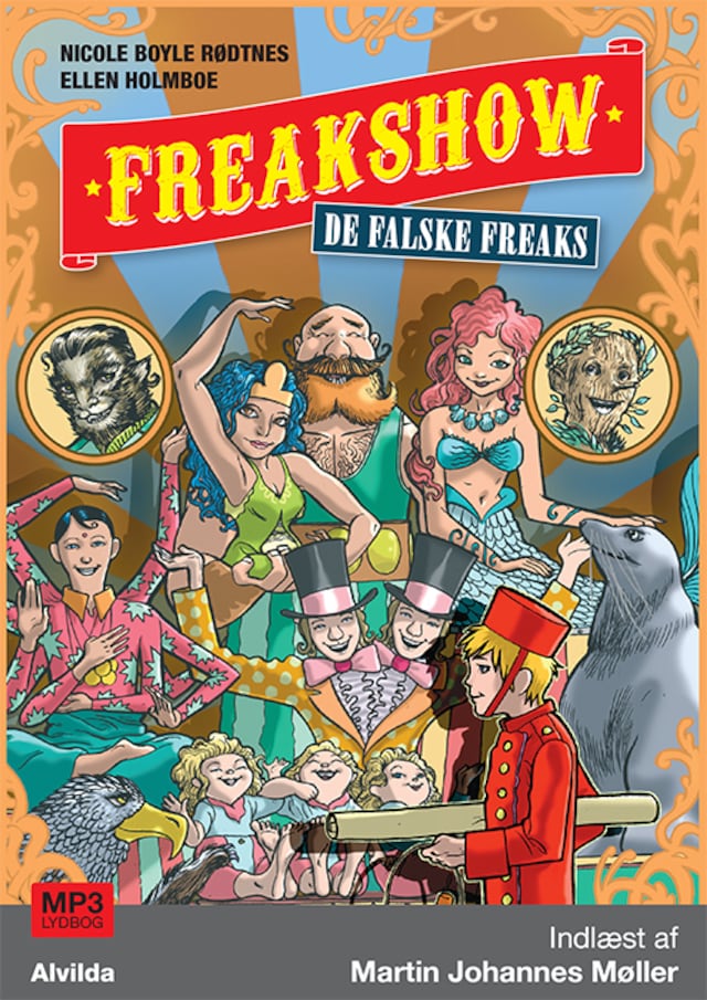 Kirjankansi teokselle Freakshow 1: De falske freaks