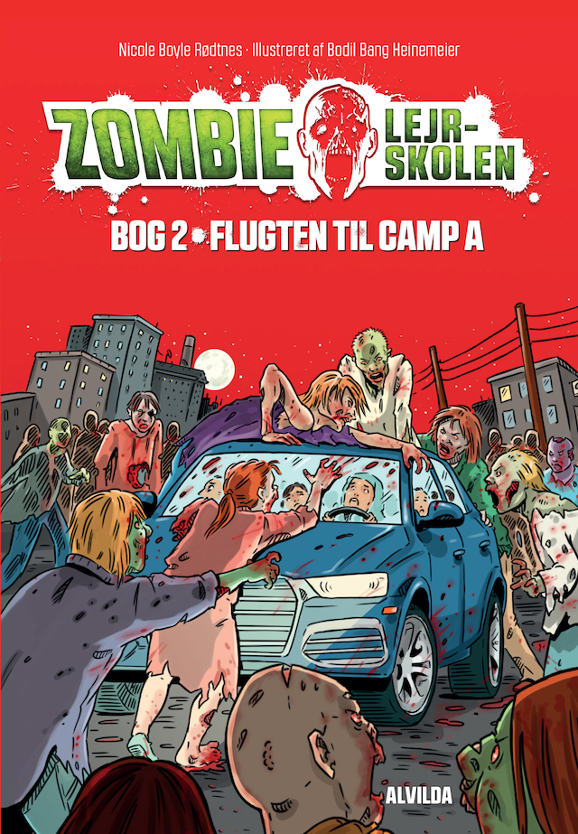 Book cover for Zombie-lejrskolen 2: Flugten til Camp A