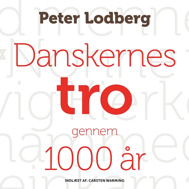 Copertina del libro per Danskernes tro gennem 1000 år