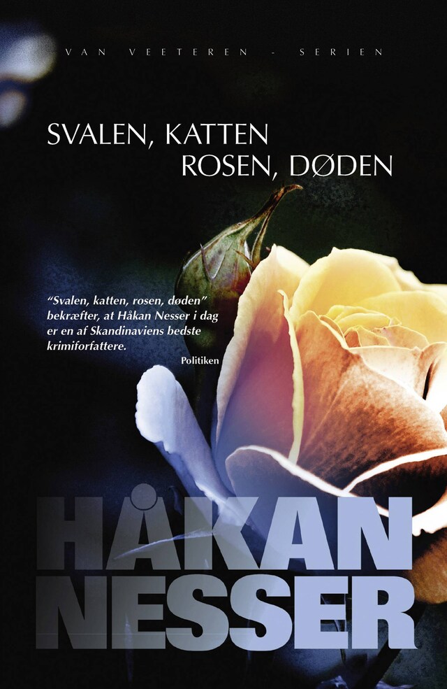 Boekomslag van Svalen, katten, rosen, døden (Serien om Van Veeteren, nr. 9)