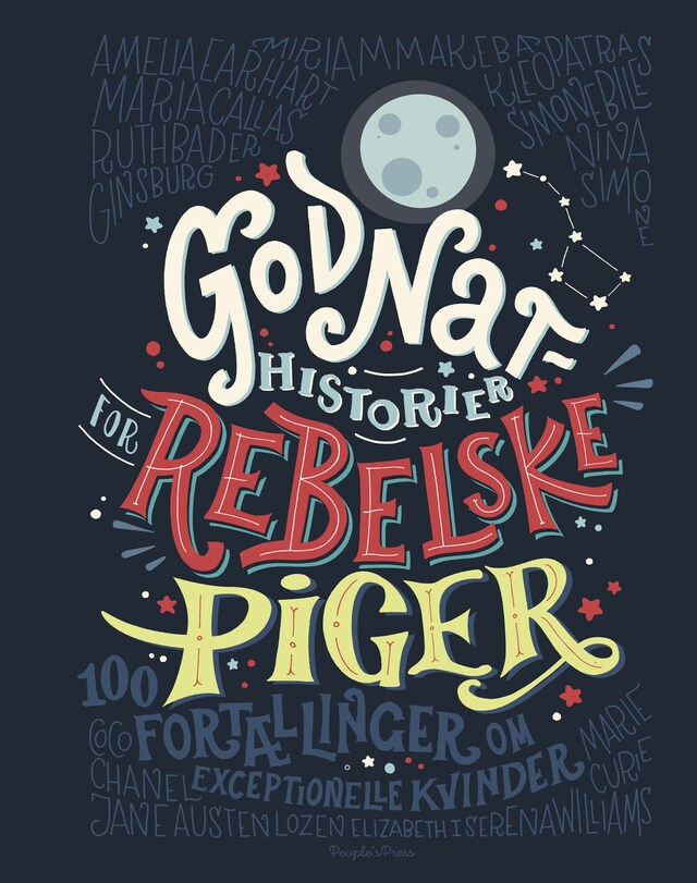 Book cover for Godnathistorier for rebelske piger