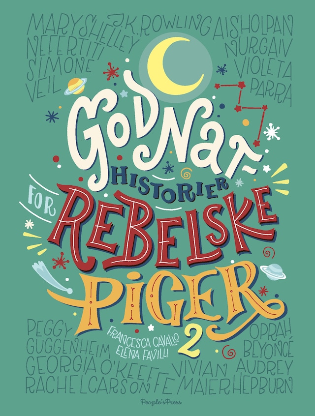 Book cover for Godnathistorier for rebelske piger 2