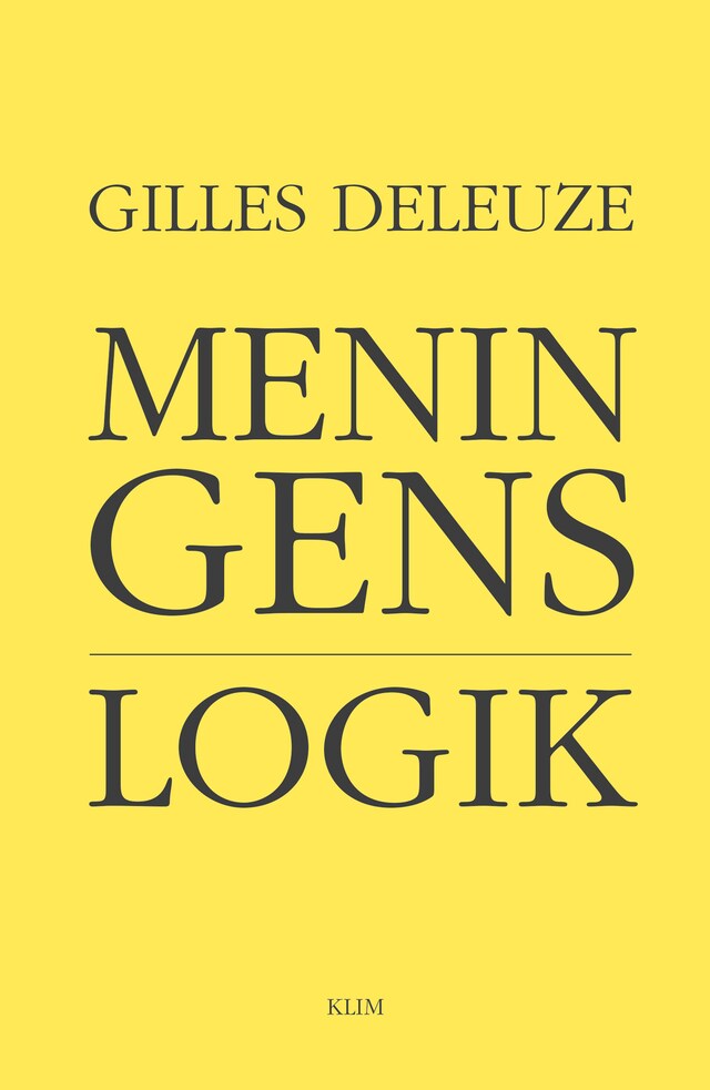 Book cover for Meningens Logik