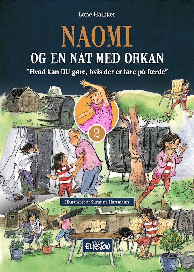 Portada de libro para Naomi og en nat med orkan