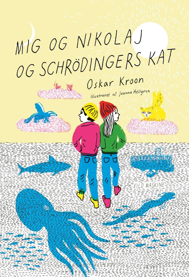 Kirjankansi teokselle Mig og Nikolaj og Schrödingers kat