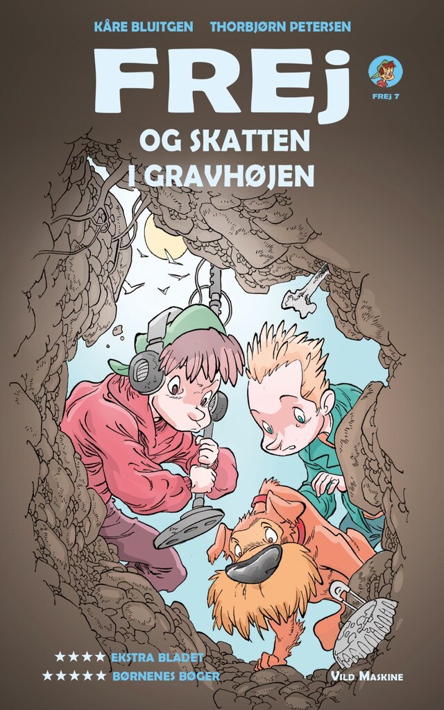 Buchcover für Frej og skatten i gravhøjen