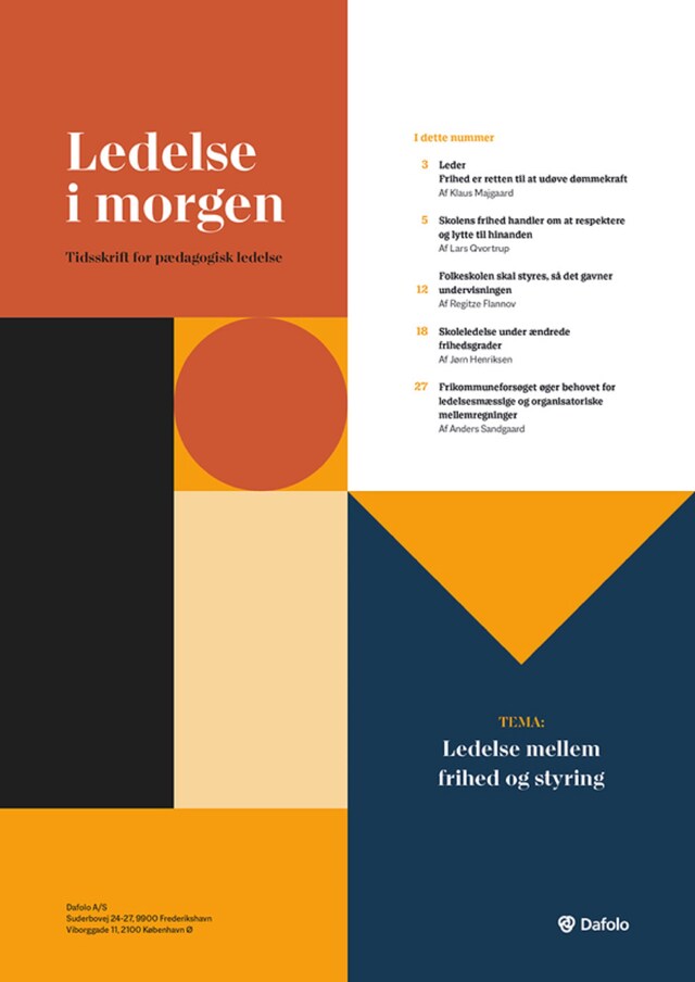 Okładka książki dla Ledelse i Morgen, Nr. 4, Marts 2022