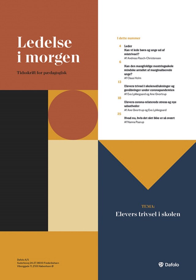 Book cover for Ledelse i Morgen, Årgang 26, Nr. 3, November 2022