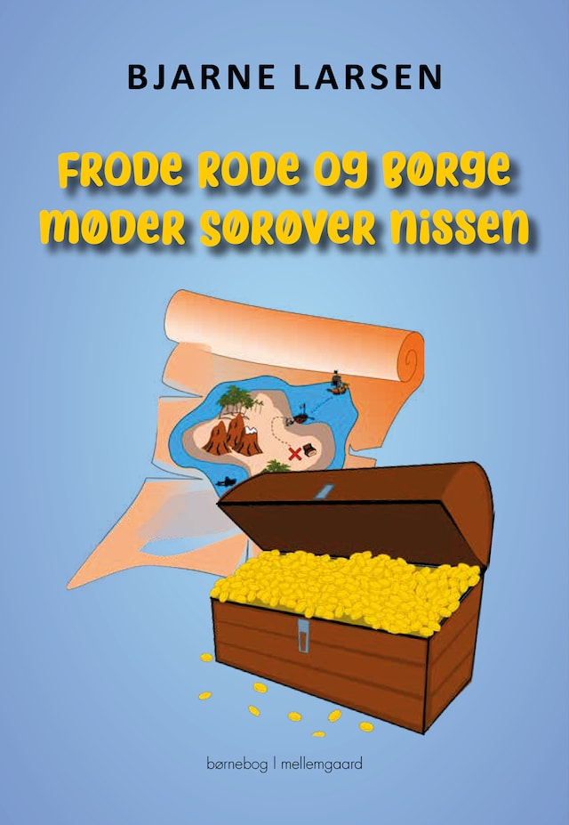 Okładka książki dla Frode Rode og Børge møder Sørøver nissen