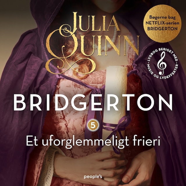 Book cover for Bridgerton. Et uforglemmeligt frieri (beriget med musik og lydeffekter)