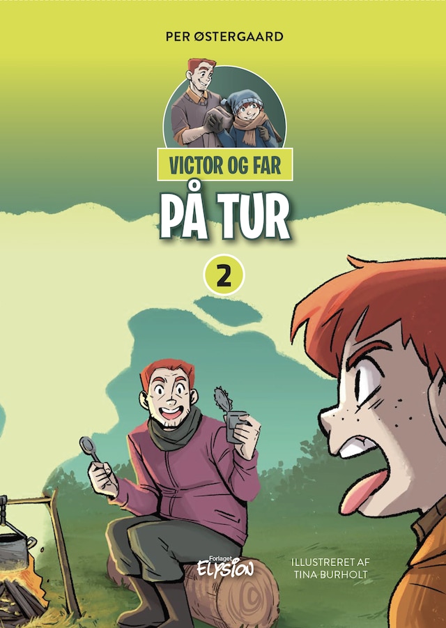 Portada de libro para Victor og far på tur