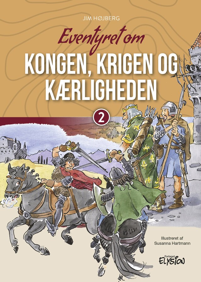 Copertina del libro per Eventyret om Kongen, krigen og kærligheden