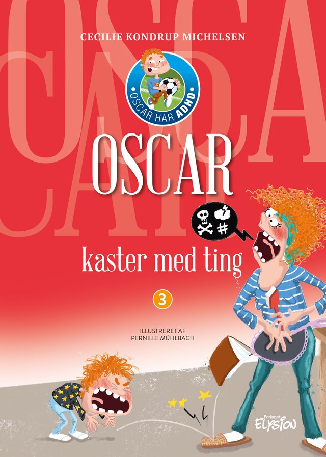 Book cover for Oscar kaster med ting