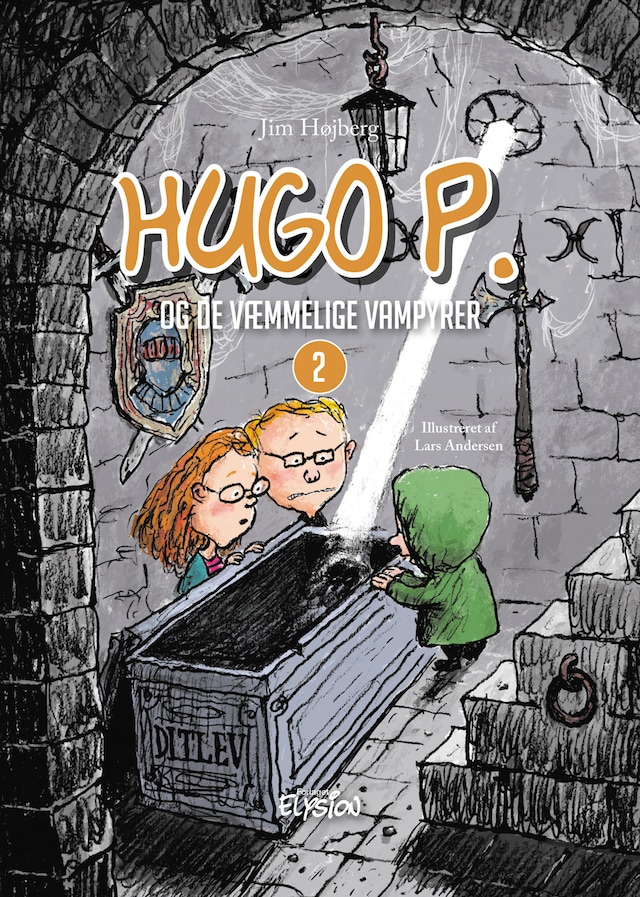 Boekomslag van Hugo P. og de væmmelige vampyrer