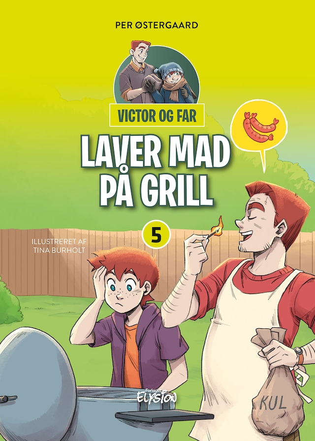Book cover for Victor og far laver mad på grill