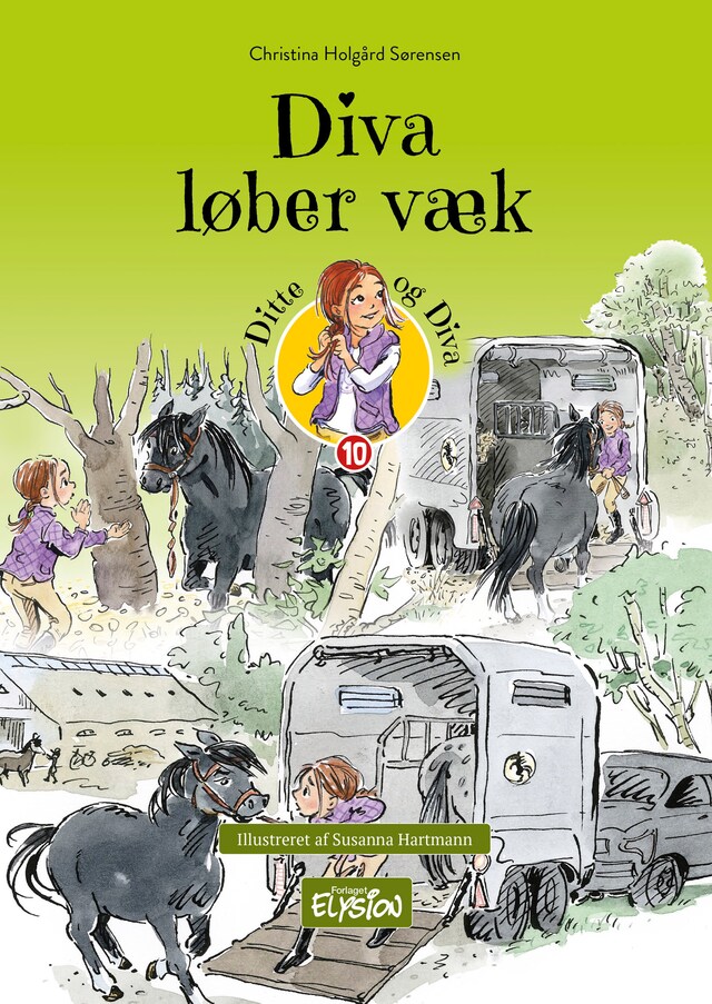 Book cover for Diva løber væk