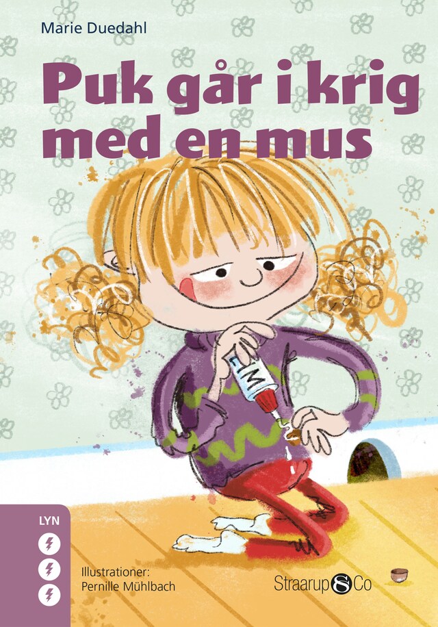 Copertina del libro per Puk går i krig med en mus