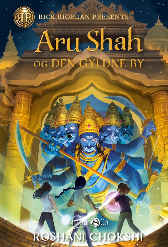 Copertina del libro per Aru Shah og den gyldne by