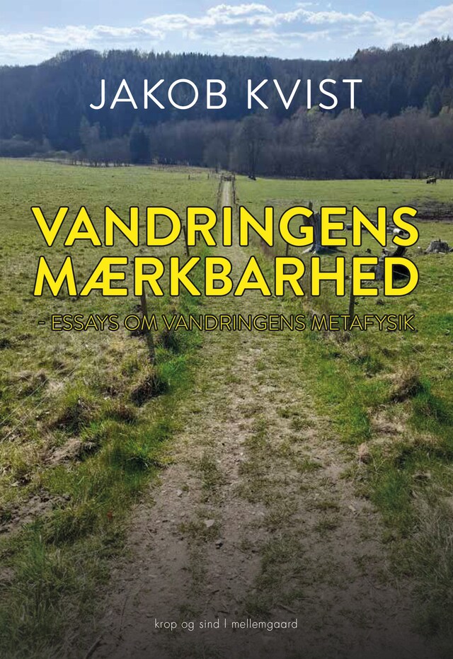 Book cover for Vandringens mærkbarhed - essays om vandringens metafysik