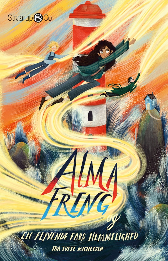 Book cover for Alma Freng og en flyvende fars hemmelighed