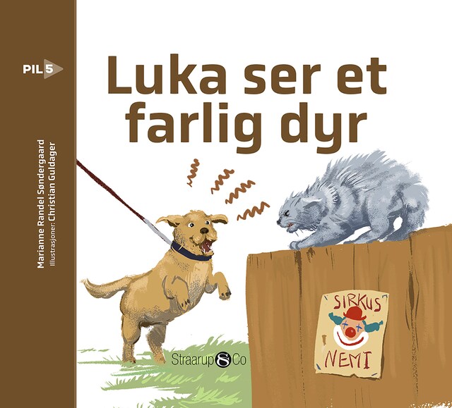 Boekomslag van Luka ser et farlig dyr (norsk)