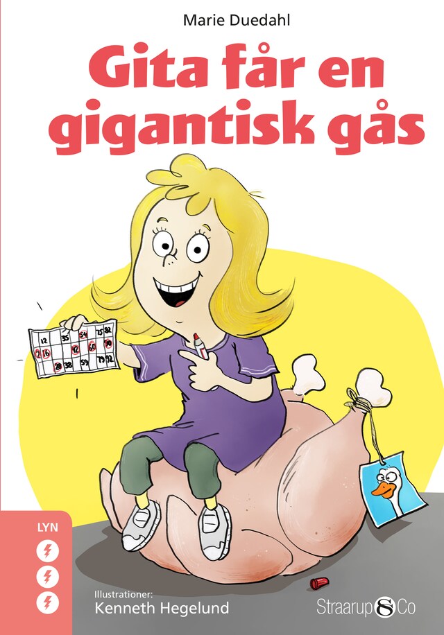 Okładka książki dla Gita får en gigantisk gås