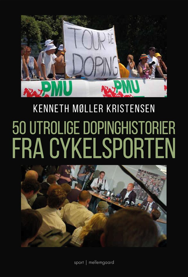 Book cover for 50 utrolige dopinghistorier fra cykelsporten