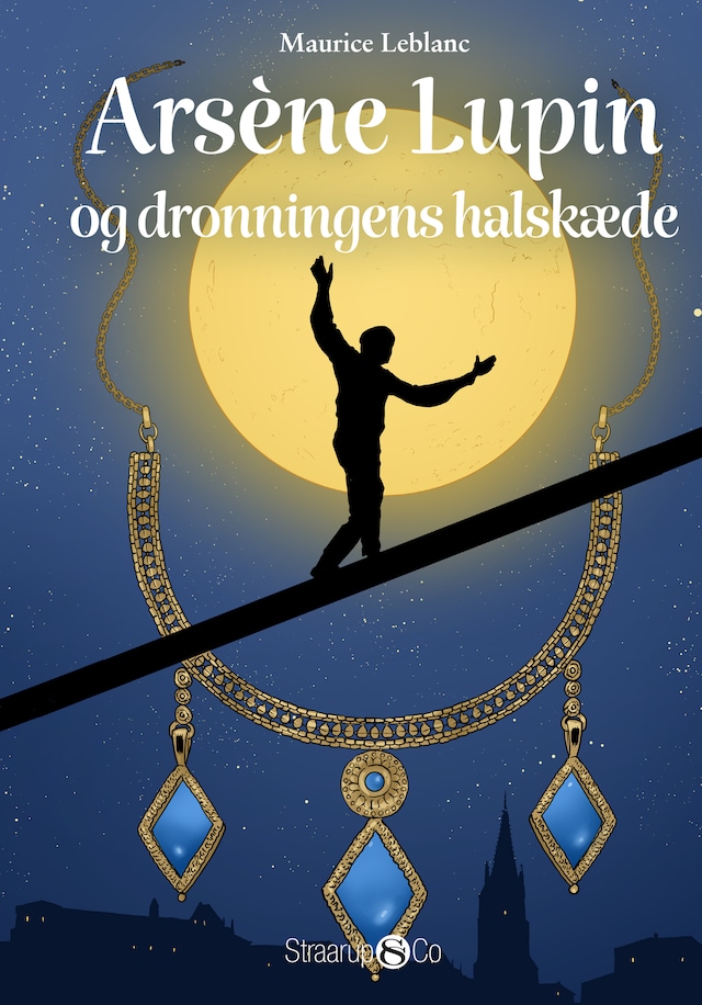 Buchcover für Arséne Lupin og dronningens halskæde