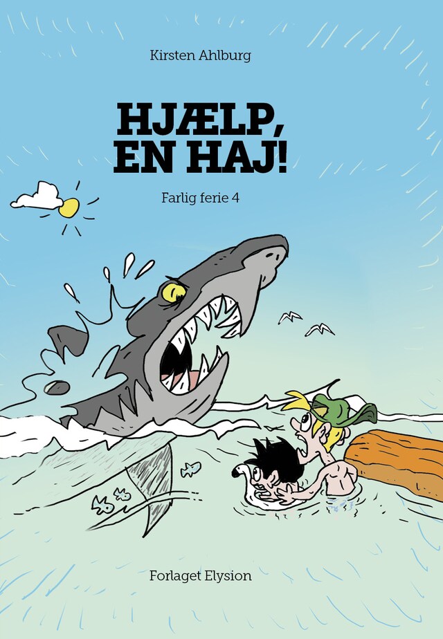 Book cover for Hjælp, en haj!